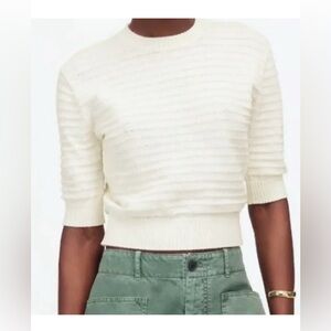 Madewell Textured Cotton Knit Sweatee